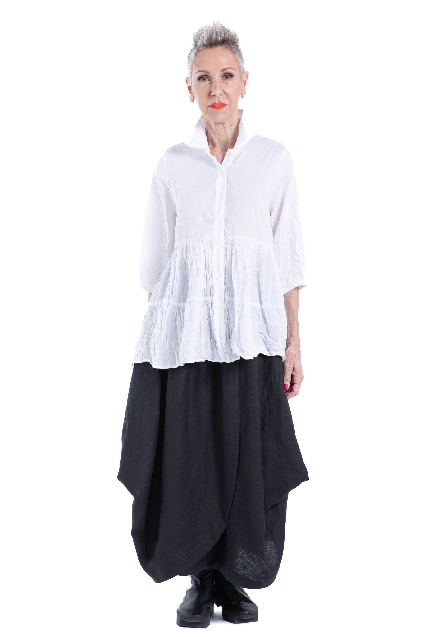 CARLA RUFFLE SHIRT CC