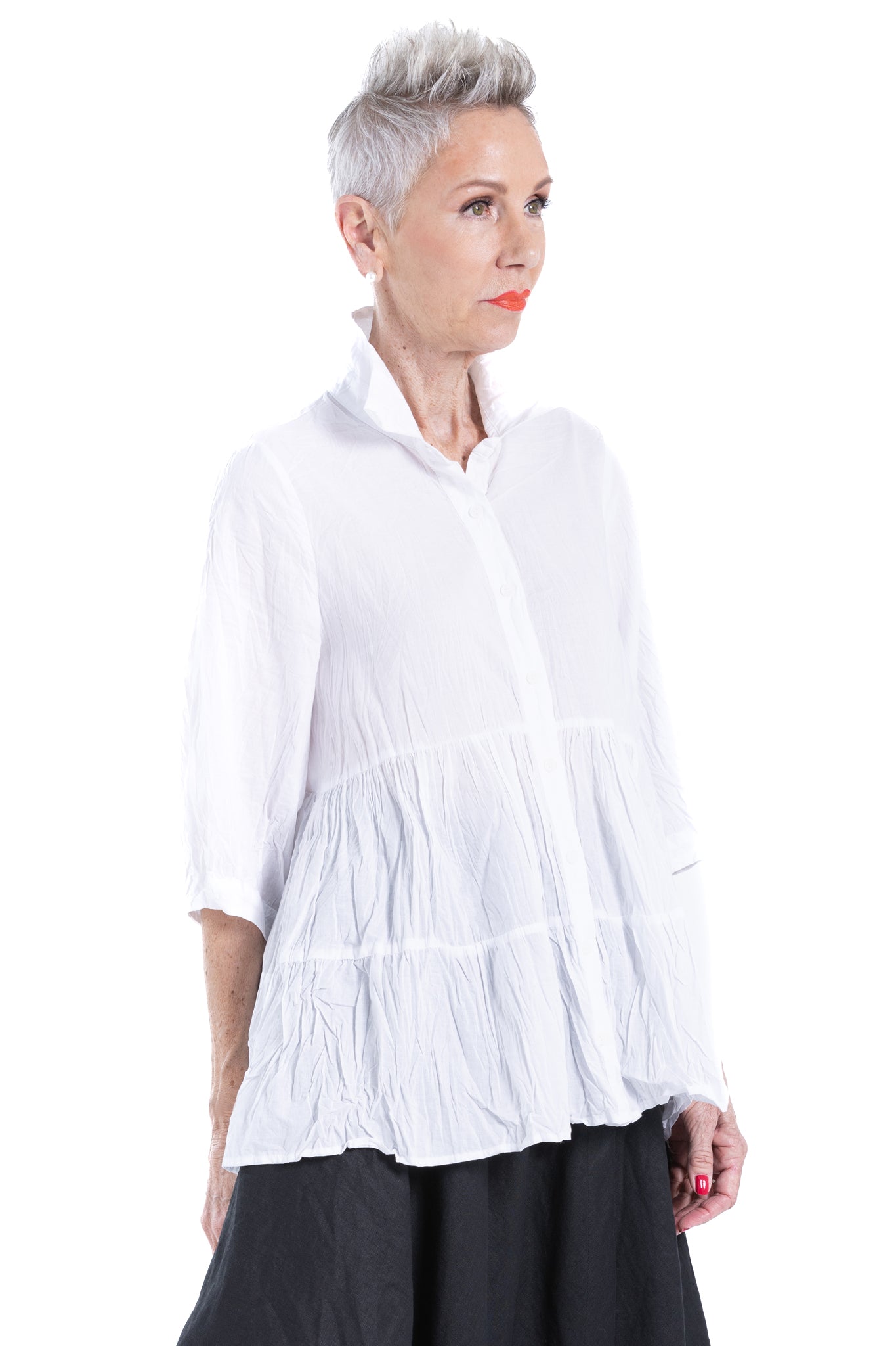 CARLA RUFFLE SHIRT CC