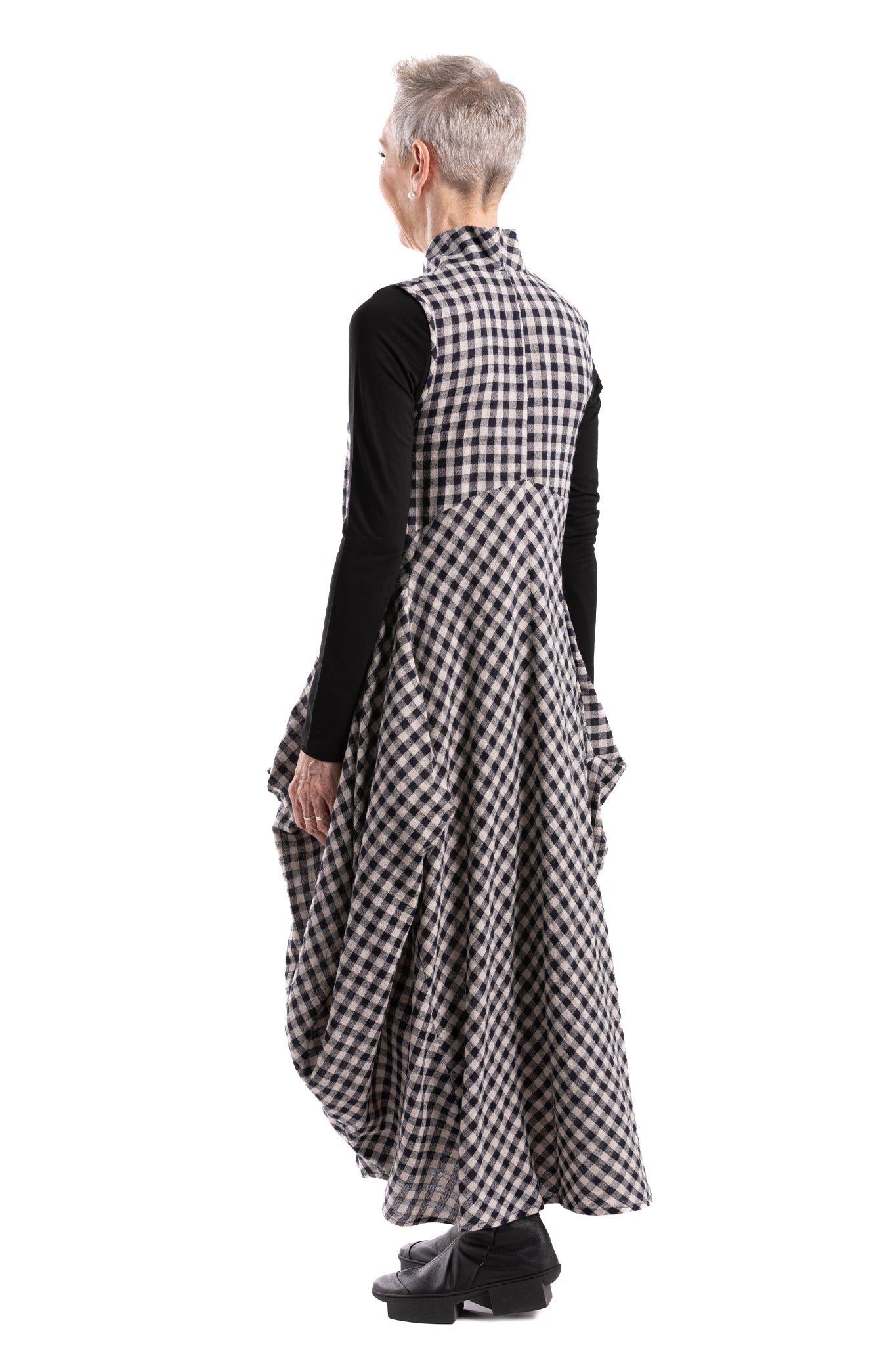 EMIKO HIGH COLLAR DRESS JG