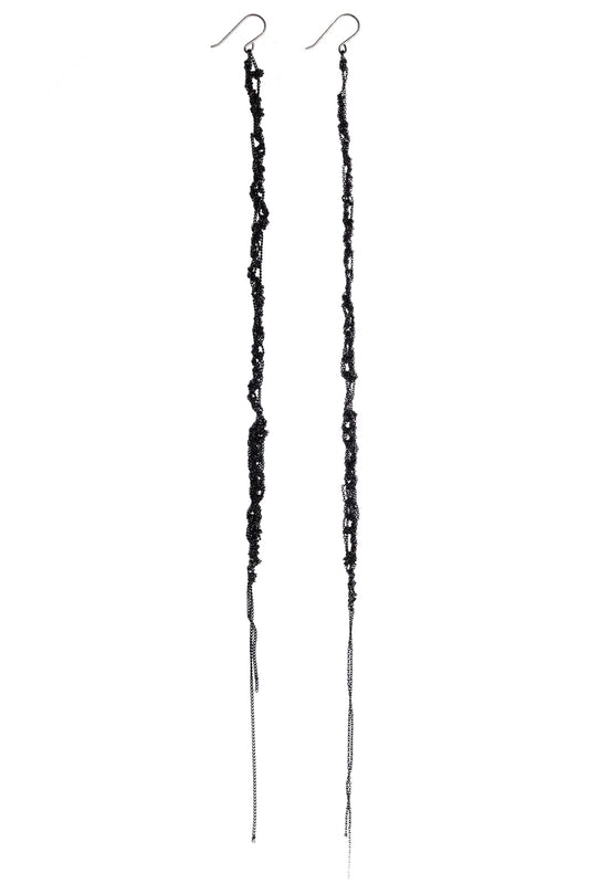 ONYX LIQUID EARRINGS