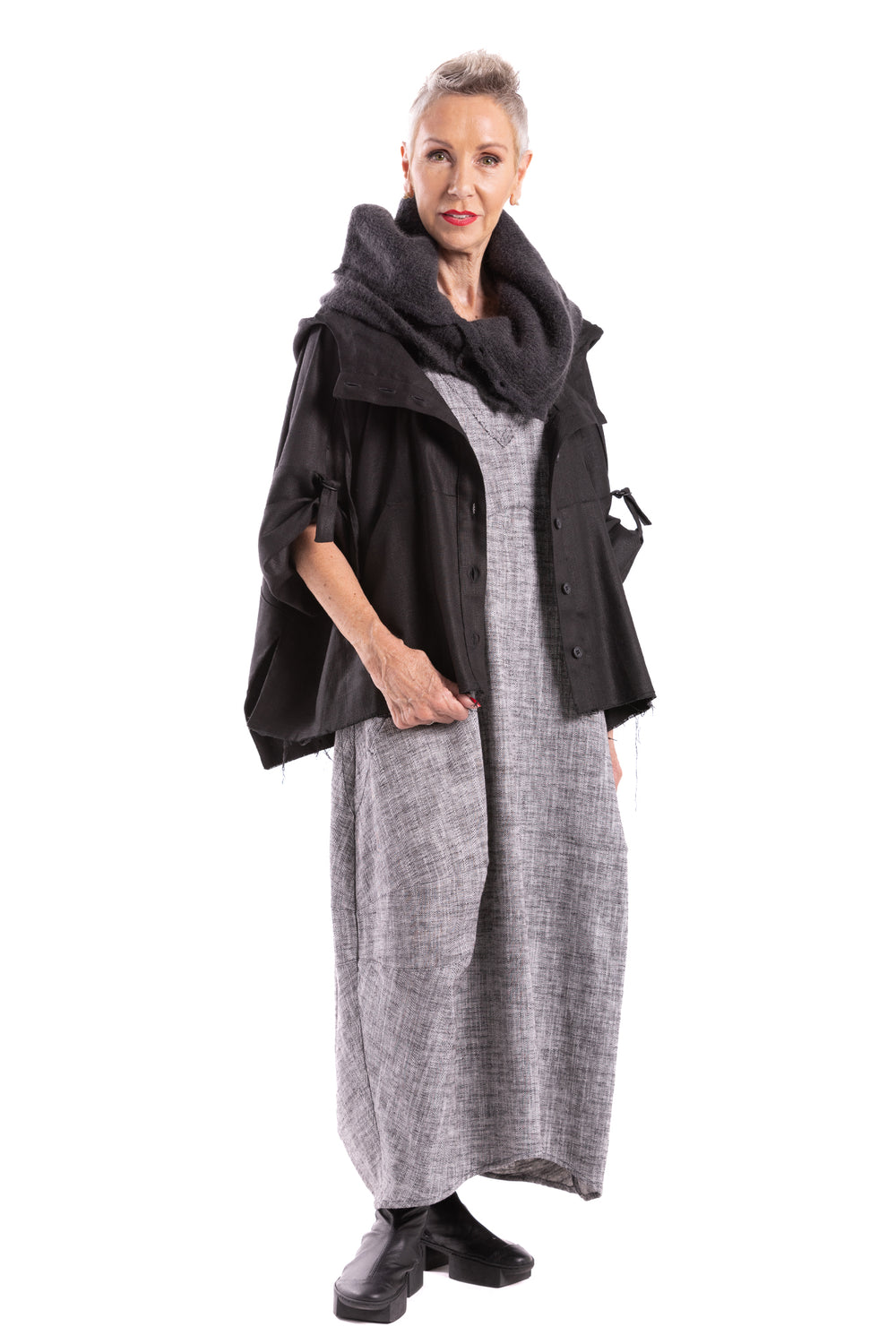 BUTTON SCARF