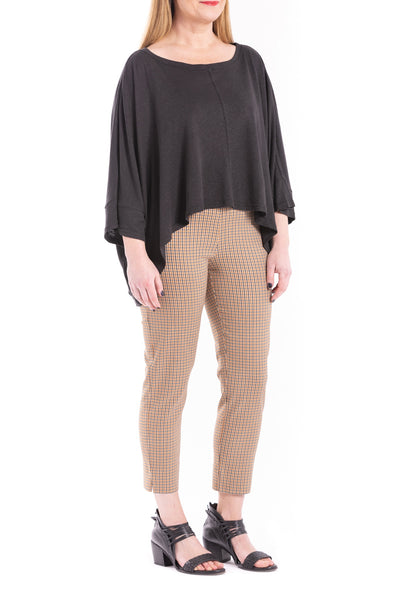 TOFFEE CHECK CROP PANT TC