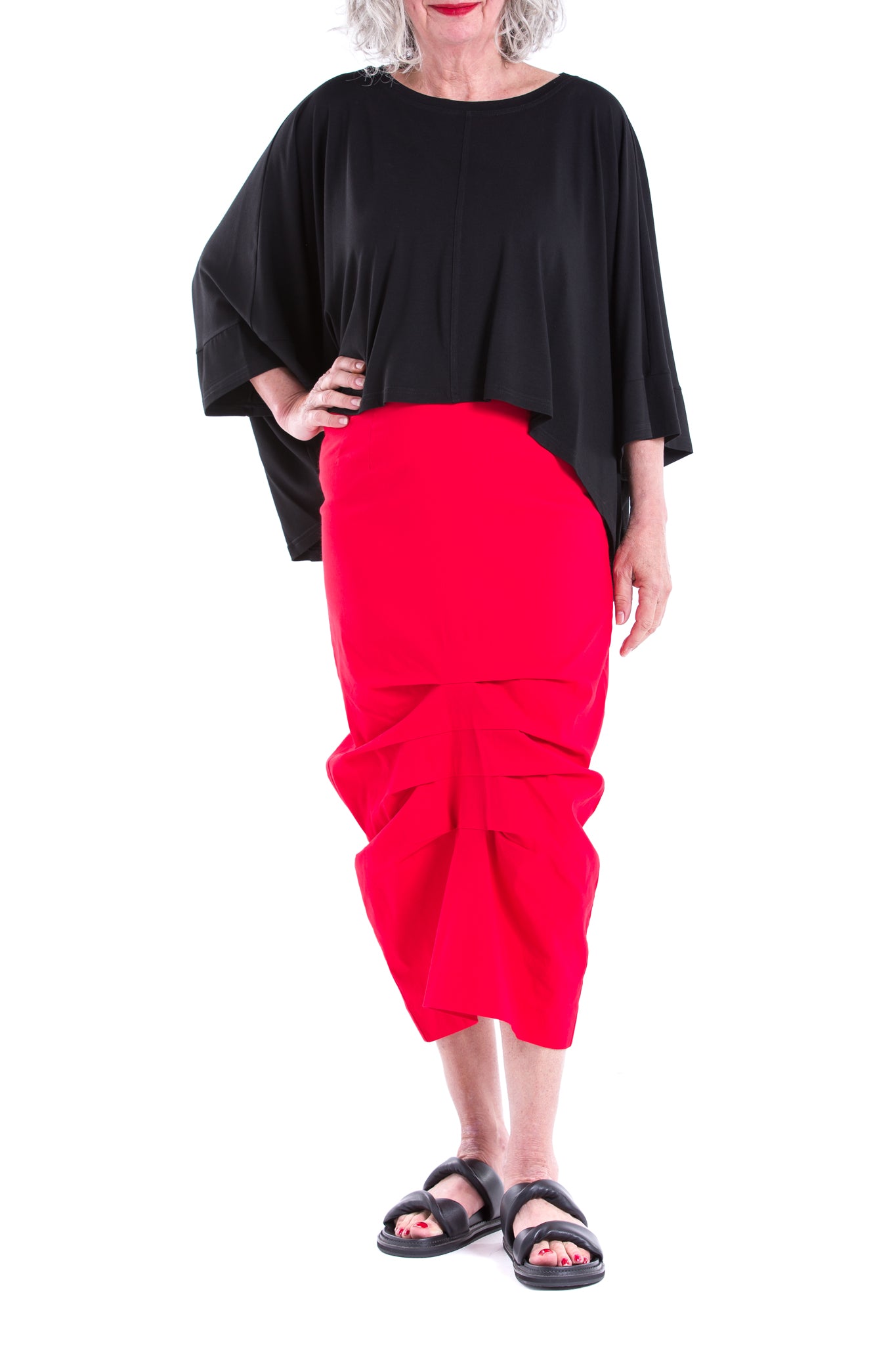 TUCKED SKIRT SB