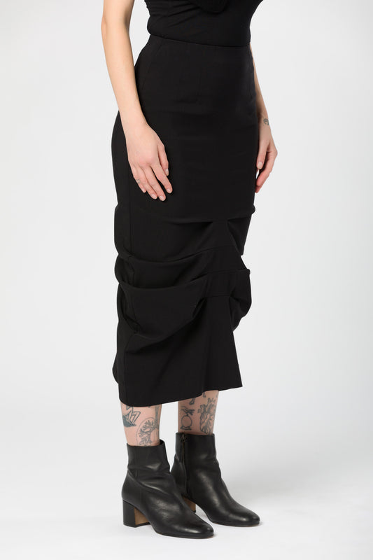 TUCKED SKIRT